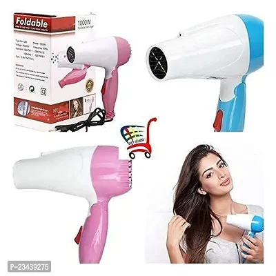 HAIR DRYER FOR WOMEN, FOLDABLE 1000 W PROFESSIONAL HAIR DRYER FOR MEN, 2 SPEED CONTROL NV-1290 (MULTI COLOR)-thumb3