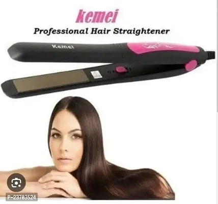 Women's Hair Straightener Kemei KM 328 Ceramic Professional Electric Hair Straightener Hair Straightener For Girls Pressing Machine-thumb0