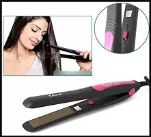 Women's Hair Straightener Kemei KM 328 Ceramic Professional Electric Hair Straightener Hair Straightener For Girls Pressing Machine-thumb1