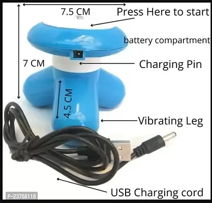 Mimo Mini Massager Powerful 2 in 1 Full Body Vibrator Battery  USB Power (  MULTICOLOR 1 PC )