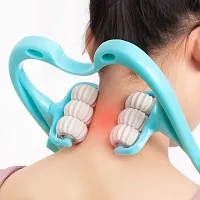 Neck Massager for Therapy Neck and Shoulder Dual Trigger Point Roller Hand Pressure Massage Stick-thumb1