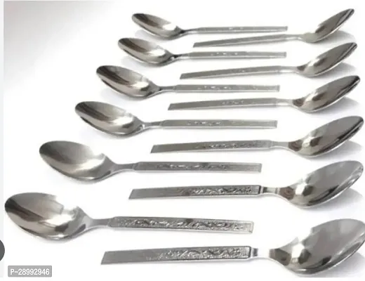 This spoons set contains 12 steel spoons,-thumb0