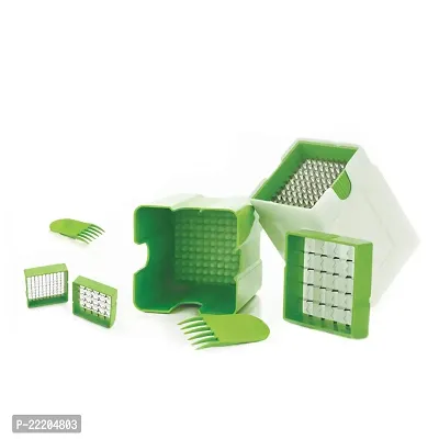 APEX KITCHENWARE ARTICLES Plastic Potato Chipser (Green)-thumb0