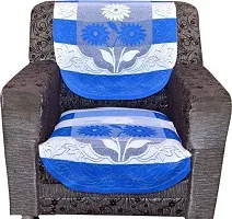 sofa cover set of 10 pieces for 5 seater sofa on cotton material BLUE colour under  (3+1+1)10PCS/BLUE-thumb2