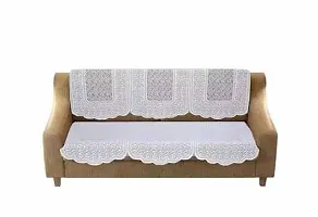 Sofa cover set 5 seater Slip Resistant set of 10 pieces 5 seater sofa cover for 3+1+1 sofa - White colour10PCS/KUNDAL/JAAL-thumb2