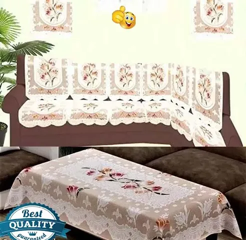 Combo of Sofa Cover and Table Cover