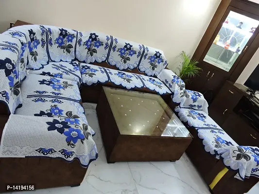 Premium sofa cover for l shape sofa cover 7 or 9 seater sofa cover with chester cover with arms combined cover customisable sofa cover for living room flower design corner sofa cover-thumb2