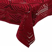 COMBO L Shape Sofa Covers Square Geometric Design 6 seater sofa cover , 3+3 sofa cover ( set of 12) And A Centre table cover ( 40 x 60 inches) - Maroon Colour-thumb2