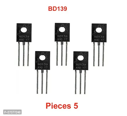 BD139 NPN Bipolar Medium Power Transistor 80V 1.5A TO-126_Pack of 5