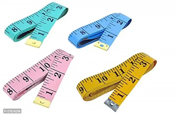 4 Pieces Mix Colors Heavy Duty Inch Tape | Inchi Tape | Tailor Tape | Measuring Tape