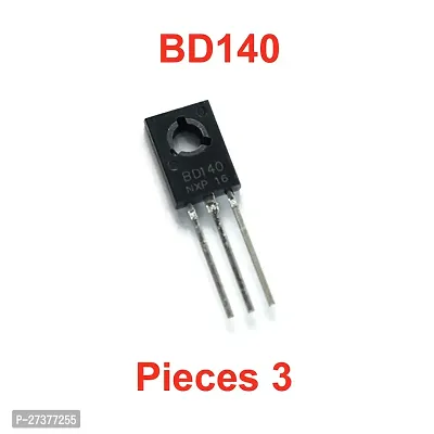 BD140 NPN Bipolar Medium Power Transistor 80V 1.5A TO-126_Pack of 3 NPN Transistor