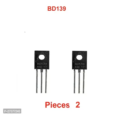 BD139 NPN Bipolar Medium Power Transistor 80V 1.5A TO-126_Pack of 2