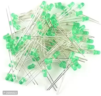 ELPH 3mm LED Green Pieces 100 Electronic Components Electronic Hobby Kit ()