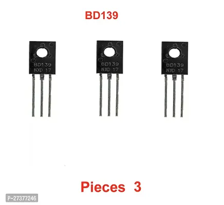 BD139 NPN Bipolar Medium Power Transistor 80V 1.5A TO-126_Pack of 3