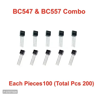 BC 547 NPN transistors  BC 557 PNP transistors_Each Pieces 100 (Pack Of 200) NPN Transistornbsp;