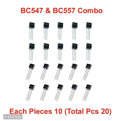 BC 547 NPN transistors  BC 557 PNP transistors_Each Pieces 10 (Pack Of 20) NPN Transistornbsp;