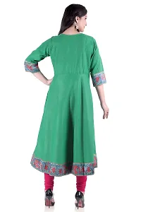 HRIDAY FASHION Women's Cotton Anarkali Maternity Feeding Kurti with Zippers (HF30)-thumb4