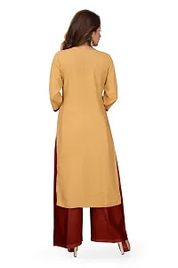 HRIDAY FASHION Women's Rayon Straight Casual/Office Wear Kurta (HF07)-thumb4