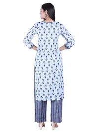 HRIDAY FASHION Women's Rayon Straight Casual/Ethnic Wear Kurta with Plazzo | Salwar Suit Set (2018)-thumb4