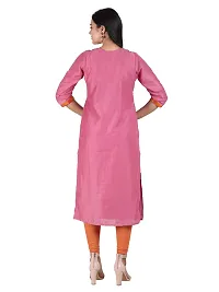 HRIDAY FASHION Women's Chandheri Silk Straight Casual/Ethnic Wear Kurti (2015)-thumb4