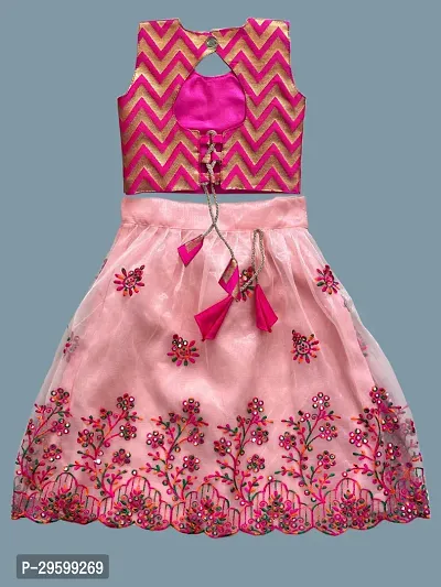 Latest Beautiful Silk Lehenga Choli for Girls-thumb4