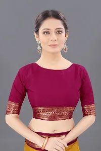 Classic Cotton Saree with Blouse piece-thumb1