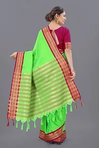 Classic Cotton Saree with Blouse piece-thumb4