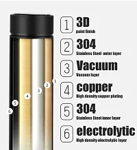 Double Stainless Steel Wall Smart Flask Vacuum Insulated Water Bottle with LED Temperature Display(Black, 500 ml)-thumb3