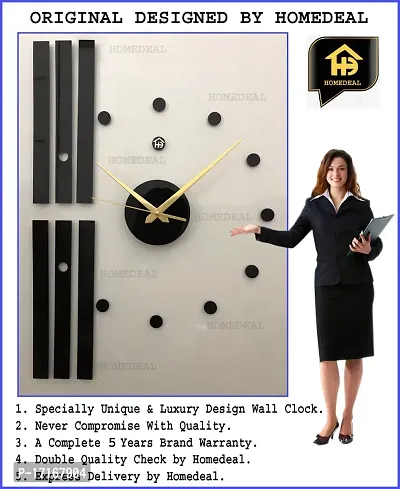 BLACK COLOURED   WALL CLOCK-thumb5