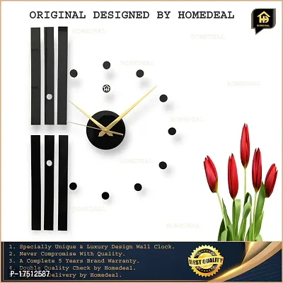 BLACK  COLOURED WALL CLOCK-thumb2