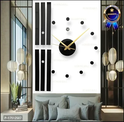 BLACK  COLOURED WALL CLOCK-thumb5