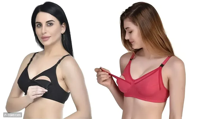 Zourt B Cup Poly Cotton Feeding Bra Set of 2