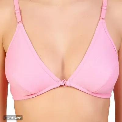 Stylish  B Cup Cotton Front Open Bras Set of 2-thumb5