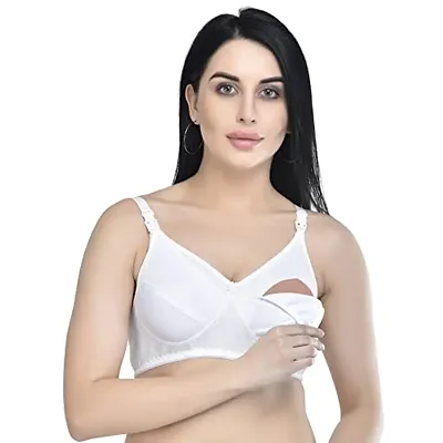 Zourt Women Stylish Non Padded B Cup Feeding Bra