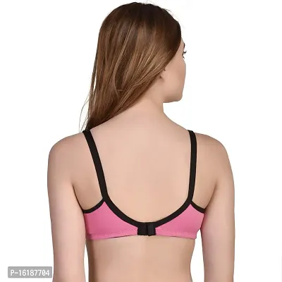 Desiprime Poly Cotton C Cup Feeding Bra Set of 2 (Rani/Baby Pink)-thumb3
