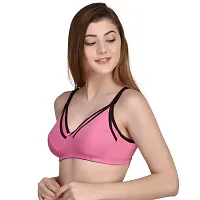 Zourt Poly Cotton B Cup Feeding Bra Set of 3-thumb3