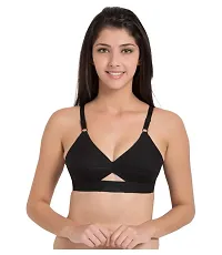 Stylish Fancy Polycotton Solid Non Padded Bras For Women Pack Of 3-thumb2