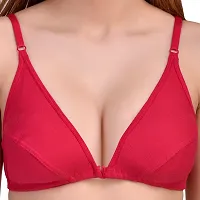 Stylish Cotton Solid Bras For Women- Pack Of 3-thumb3