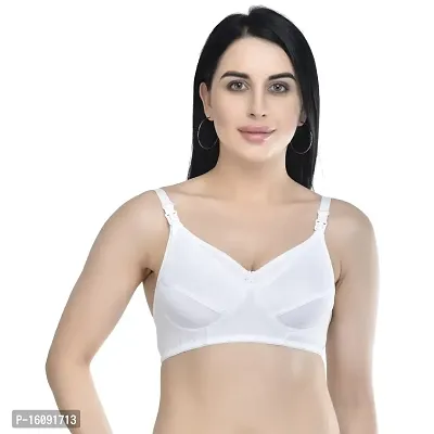 Zourt Poly Cotton B Cup Feeding Bra Set of 3-thumb2