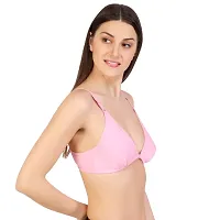 Stylish  B Cup Cotton Front Open Bras Set of 2-thumb3