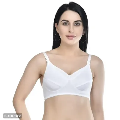 Zourt Poly Cotton B Cup Feeding Bra Set of 3-thumb2