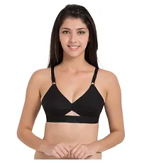 Stylish Fancy Polycotton Solid Non Padded Bras For Women Pack Of 5-thumb2