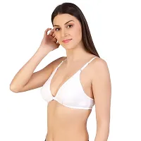 Stylish  B Cup Cotton Front Open Bras Set of 2-thumb3