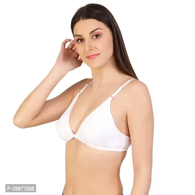 Stylish  B Cup Cotton Front Open Bras Set of 2-thumb4