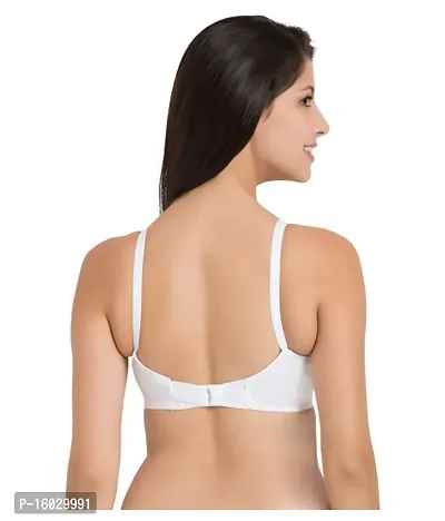 Stylish Fancy Polycotton Solid Non Padded Bras For Women Pack Of 3-thumb2