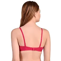 Needytime Poly Cotton Padded Bra (Pink)-thumb3