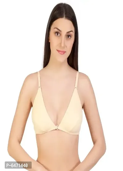 Non padded front open bra