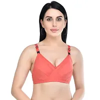 Multicoloured Cotton Blend Solid Bras For Women-thumb1
