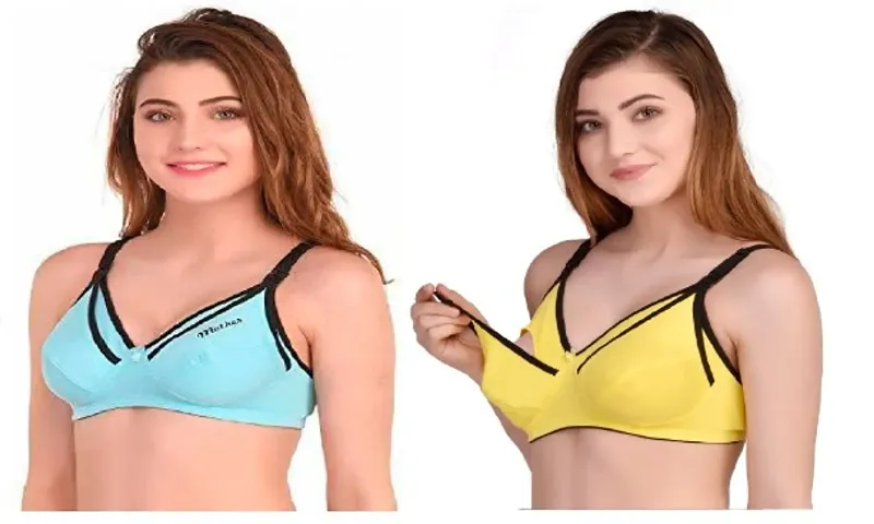 Zourt B Cup Non Padded Feeding Bra Set of 2