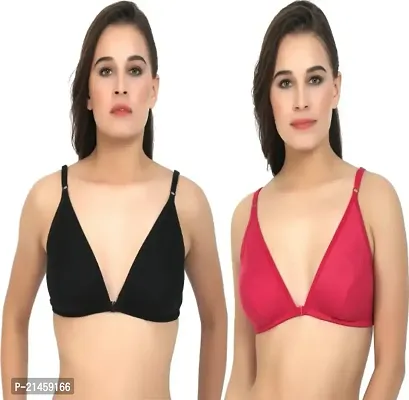 Zourt Stylish Front Open Bra Set of 2-thumb0